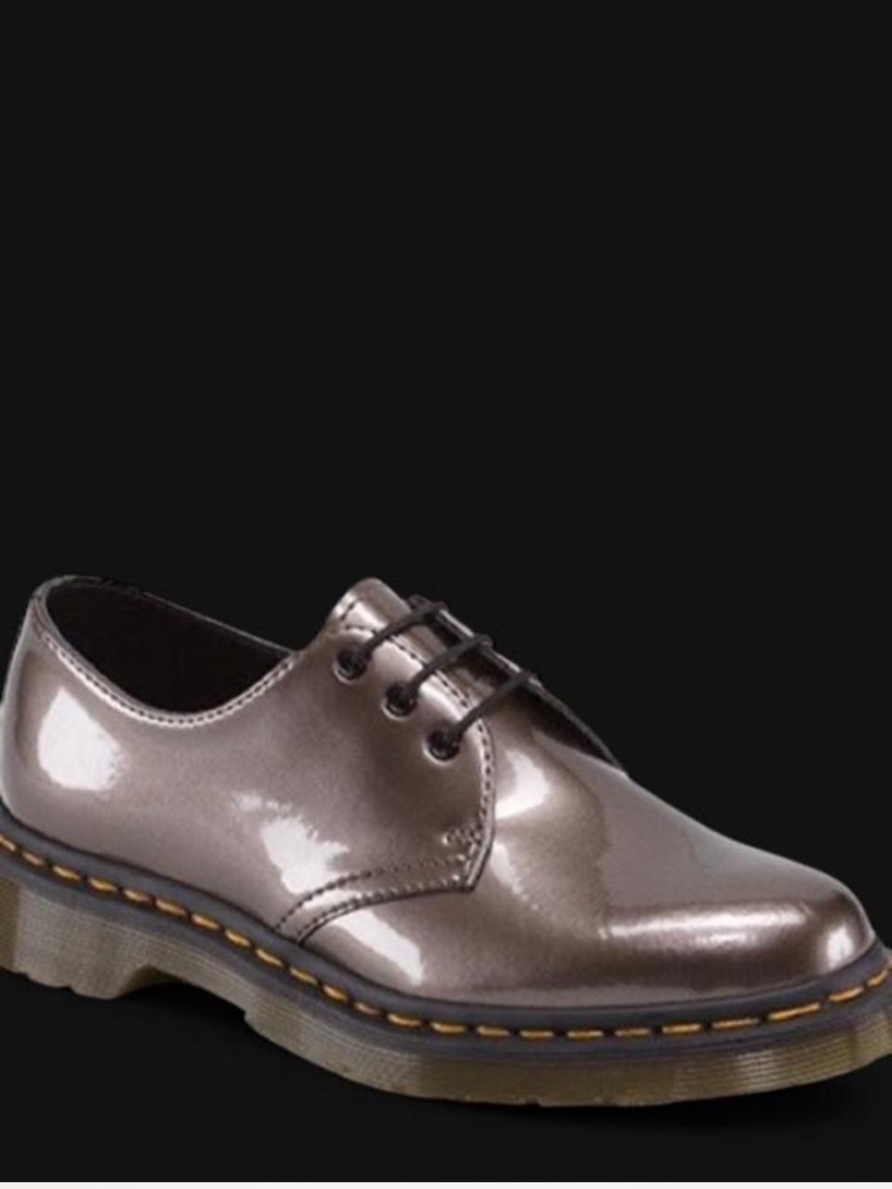 Dr. Martens Metallic Taupe Oxford Lace-Up Shoe